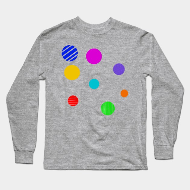 Polka dot Long Sleeve T-Shirt by Gavlart